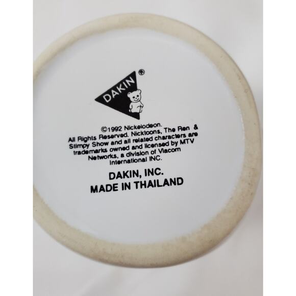 Ren And Stimpy Show Coffee Mug Cup Dakin Vintage Nickelodeon 1992 Nicktoons MTV - Picture 12 of 12